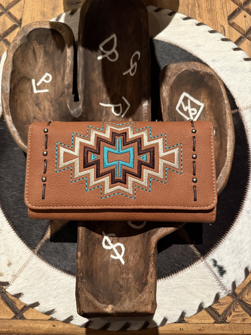 Southwest aztec wallet
