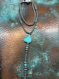 Turquoise drop neckalce