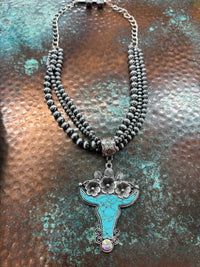 XL Southwest Steer neckalce
