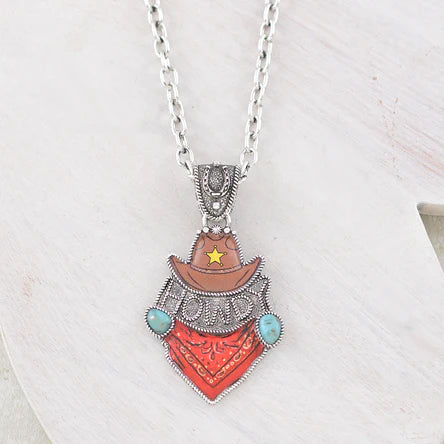 18” Howdy western necklace