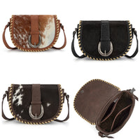 Cowhide crossbody bag