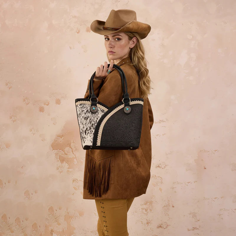 Montana West cowhide purse