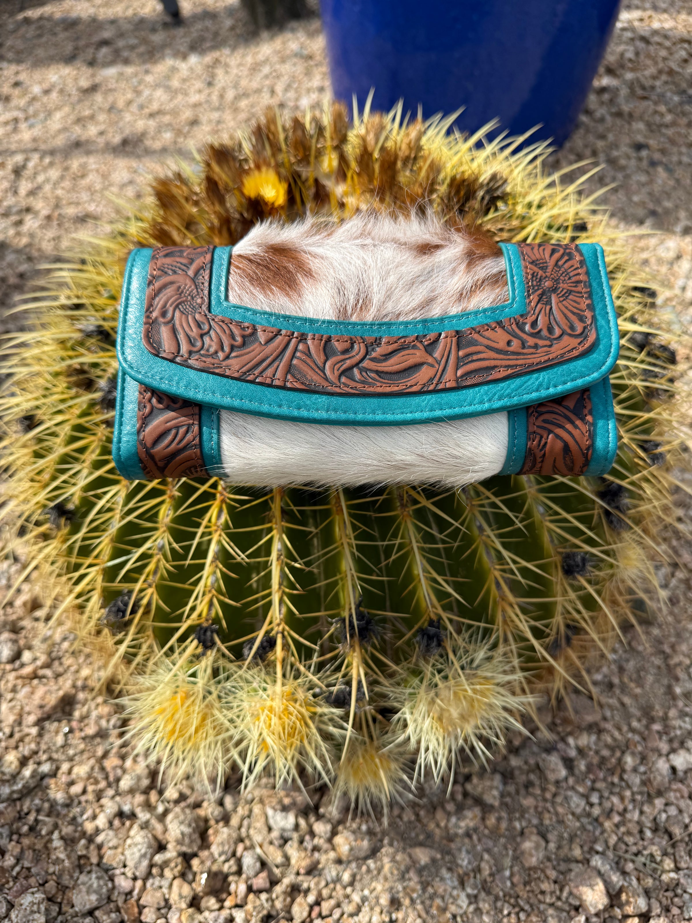 RFID Cowhide wallet wristlet  Montana West