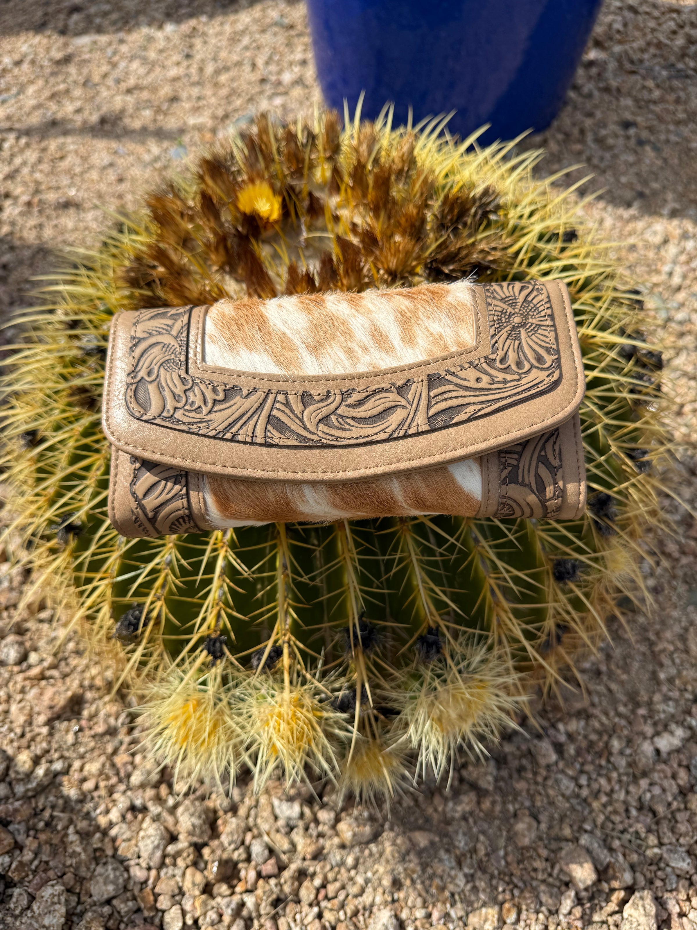 RFID Cowhide wallet wristlet  Montana West