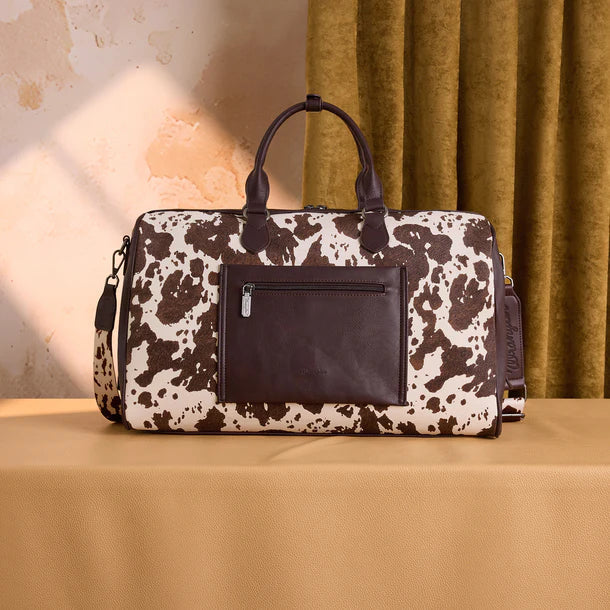 Wrangler cow print Overnight Weekender bag