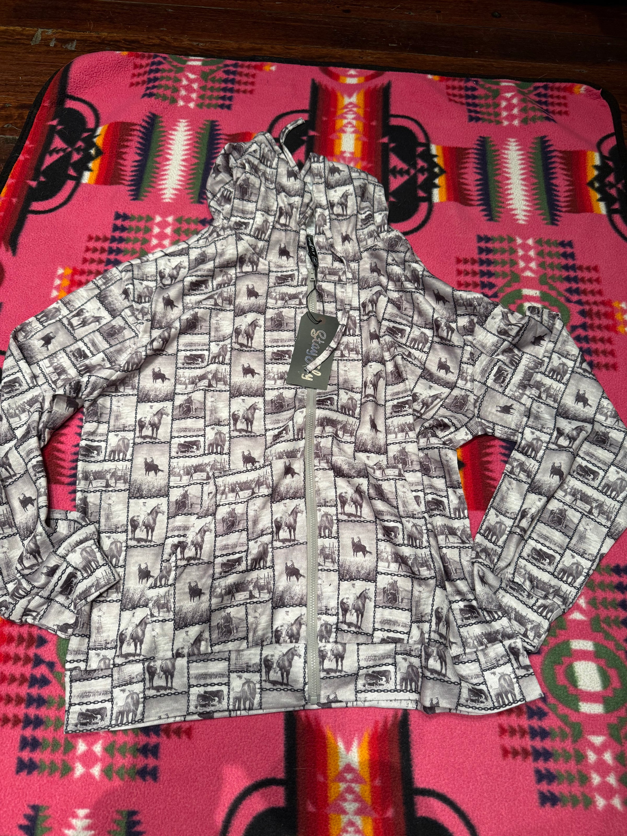 L zip thin sweatshirt