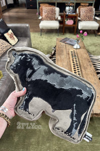 Cattle talks Angus pillow