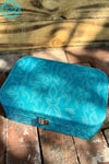 Turquoise boot stitch Cowgirl up JEWELRY BOX