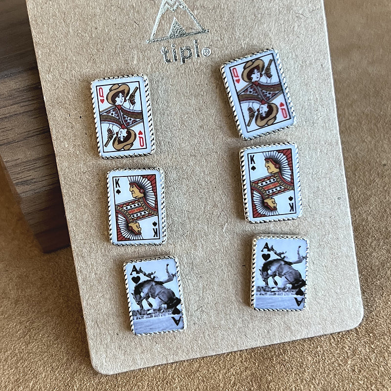 3 pack Western retro earrings
