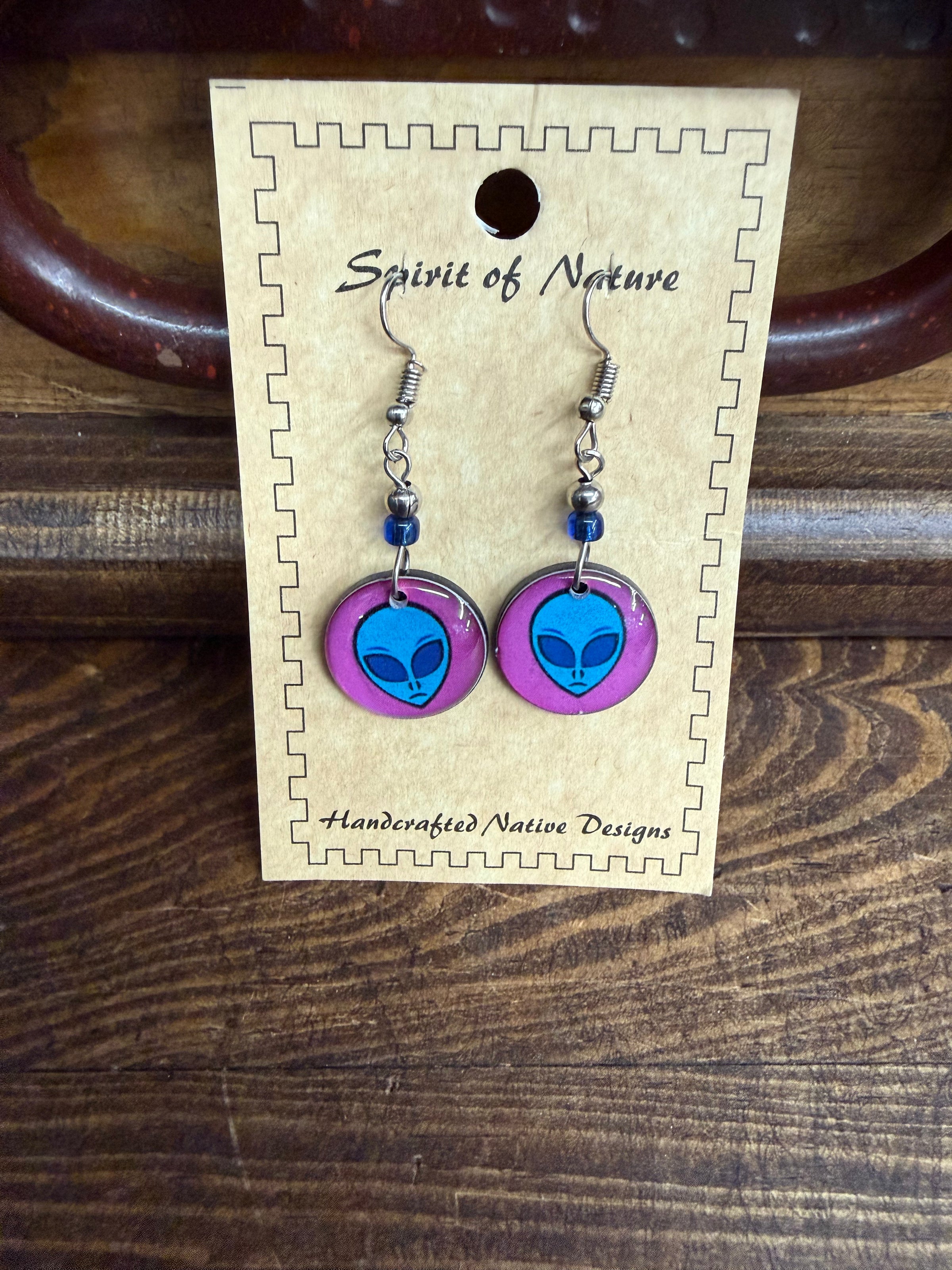 Alien earrings
