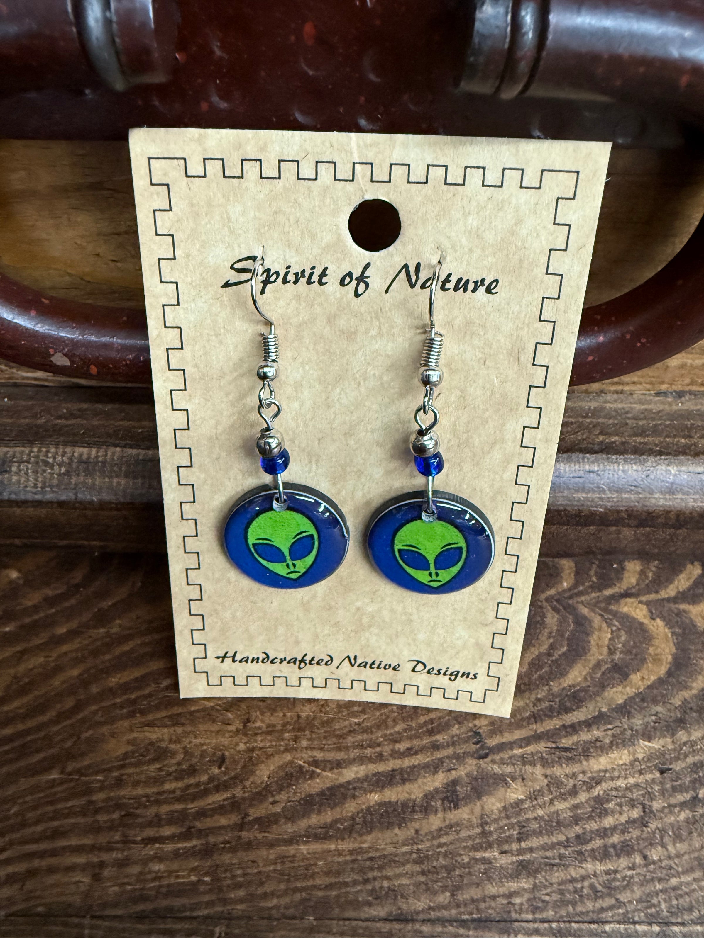 Alien earrings