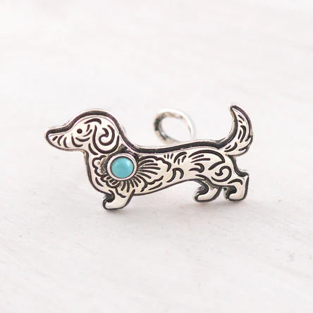 Dachshund tooled RING