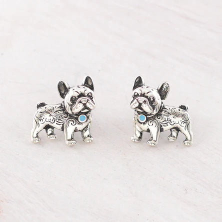 Bulldog earrings