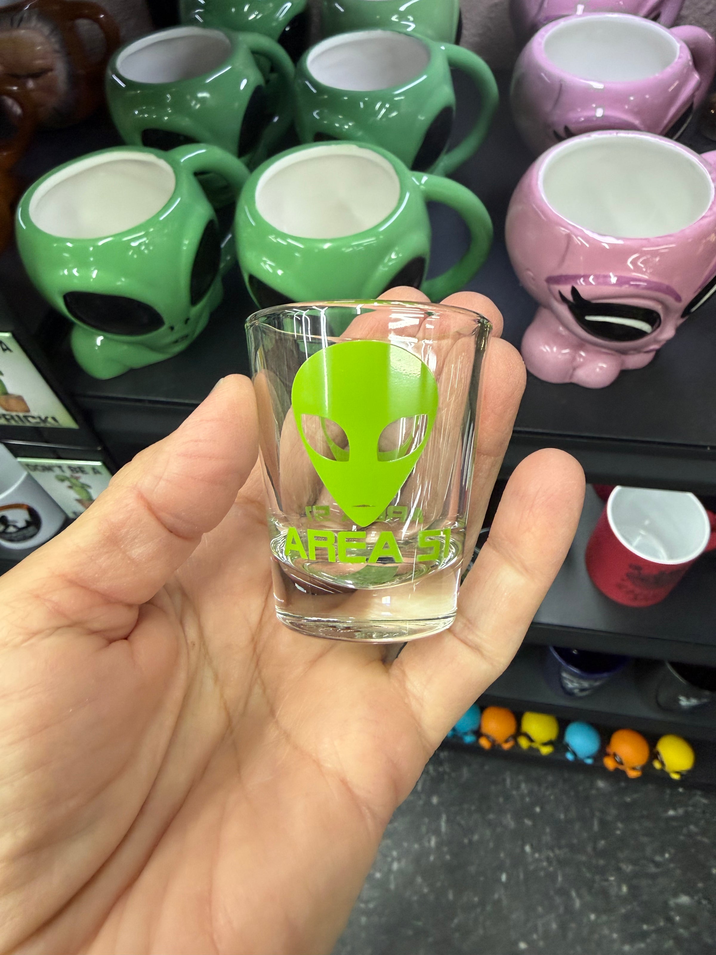 Alien shot glass