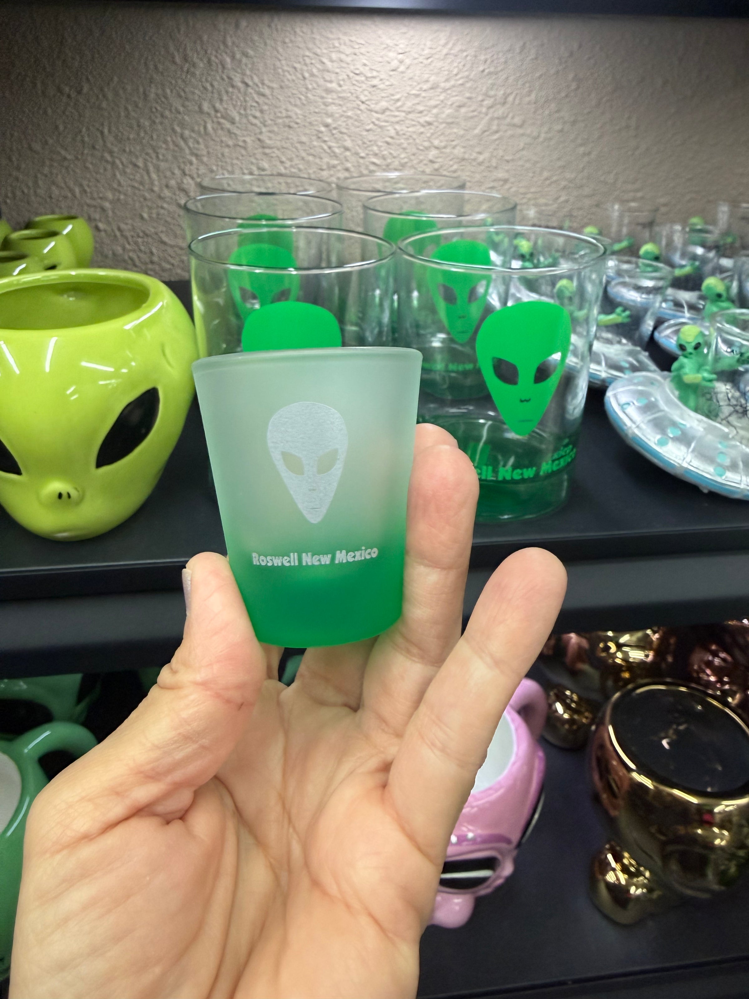 Alien shot glass