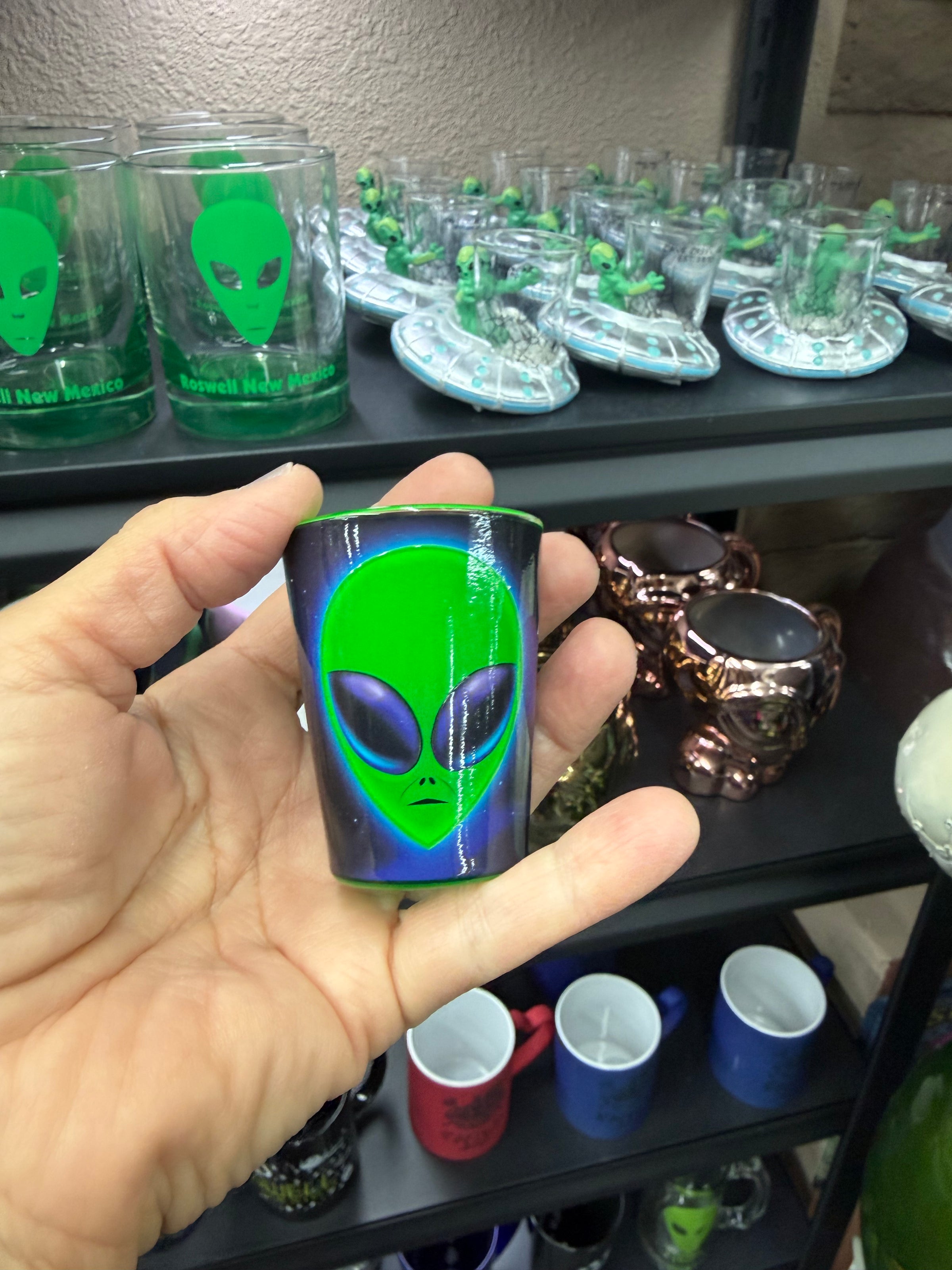 Alien shot glass
