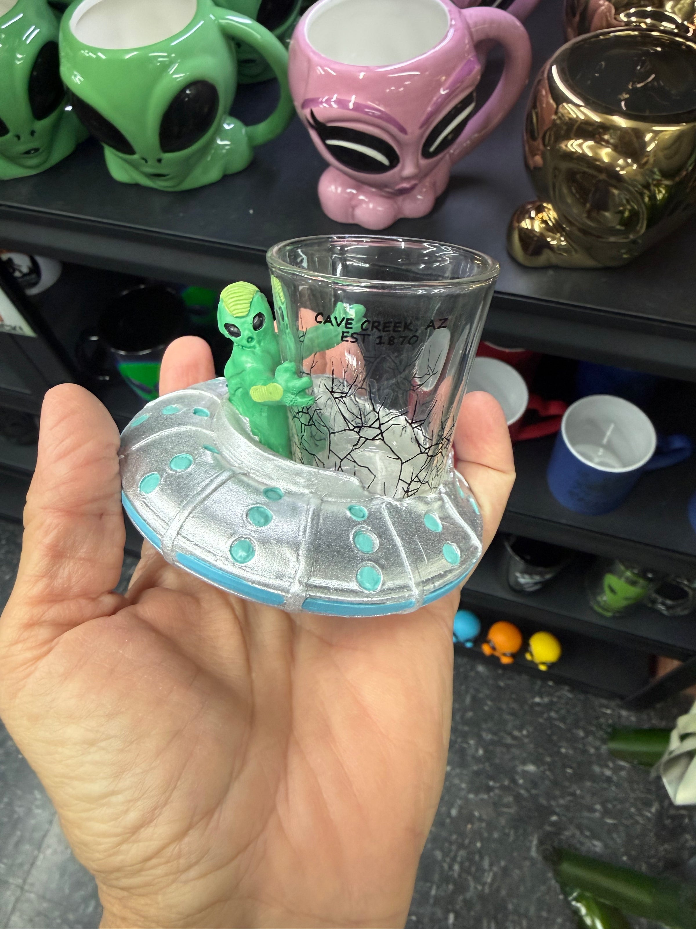 Alien shot glass