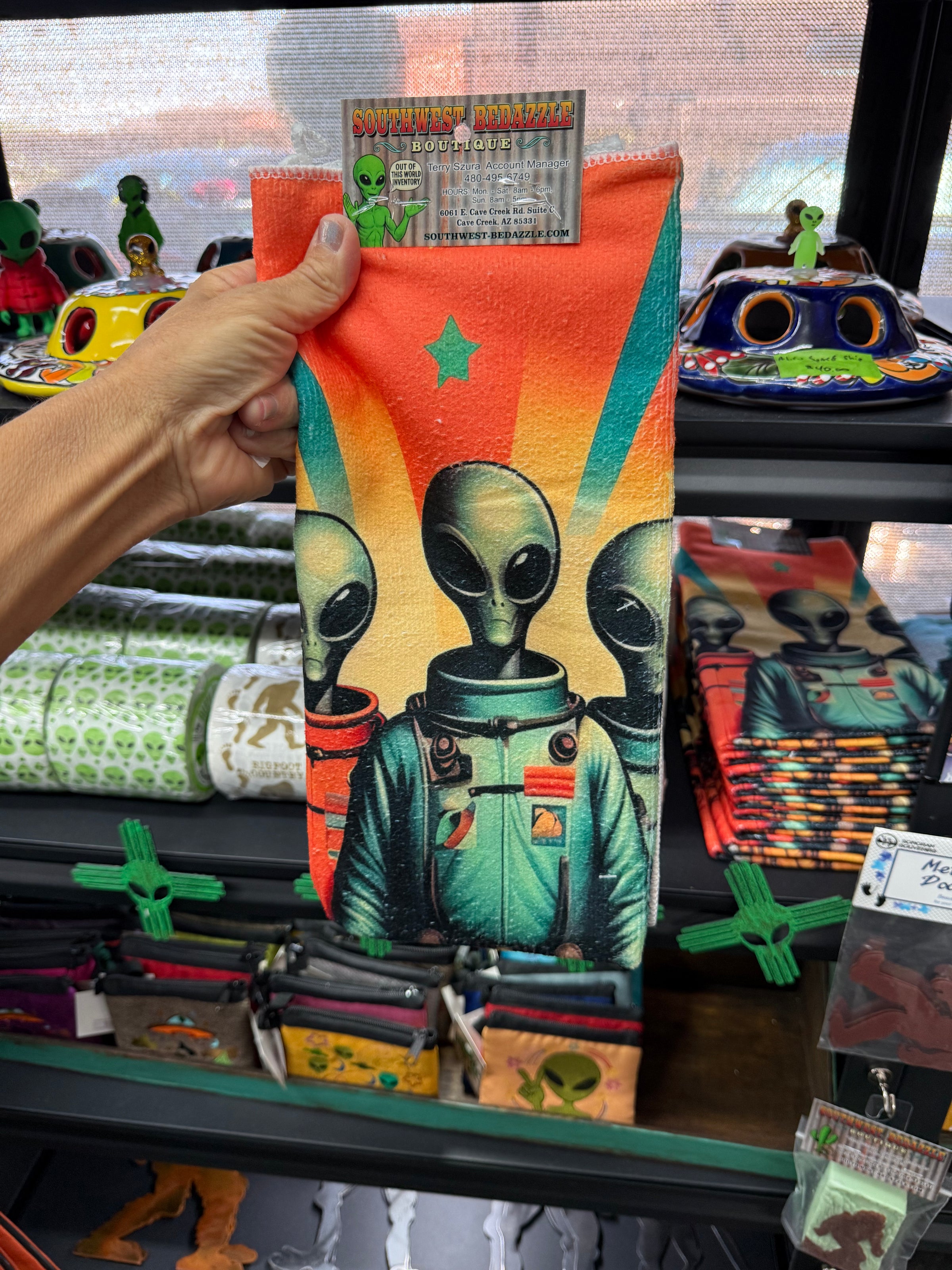 Alien dish towel