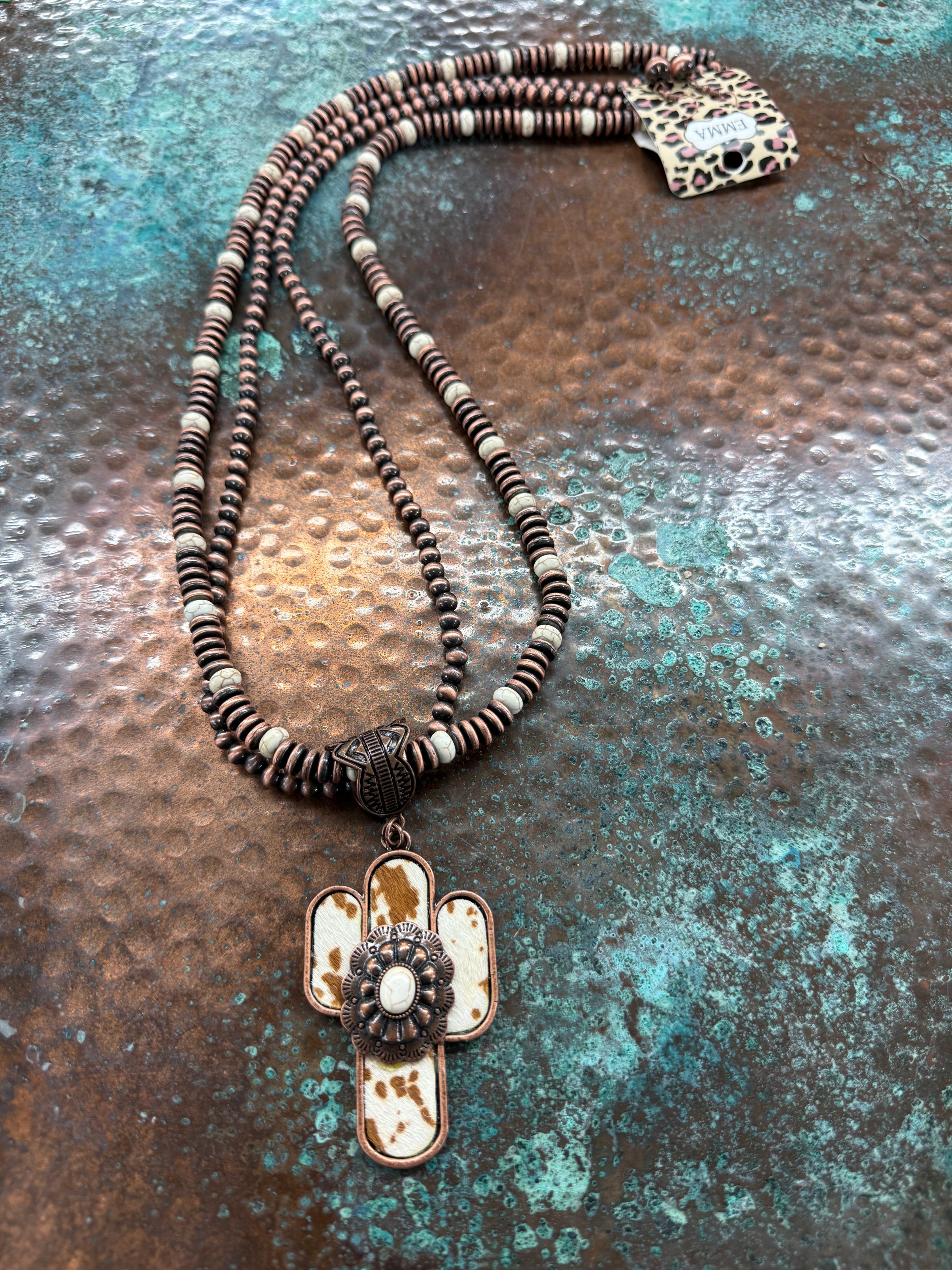 Southwestern Turquoise stone Long Necklace