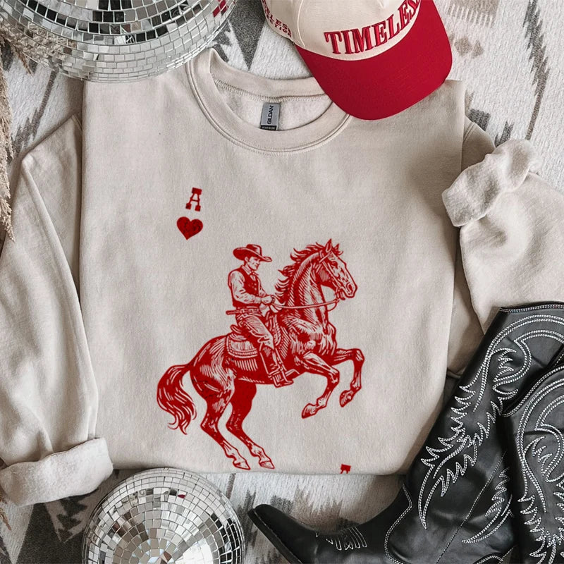Western Ace Cowboy SWEATSHIRT