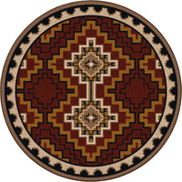 Council Fire - red area rug
