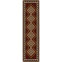 Council Fire - red area rug