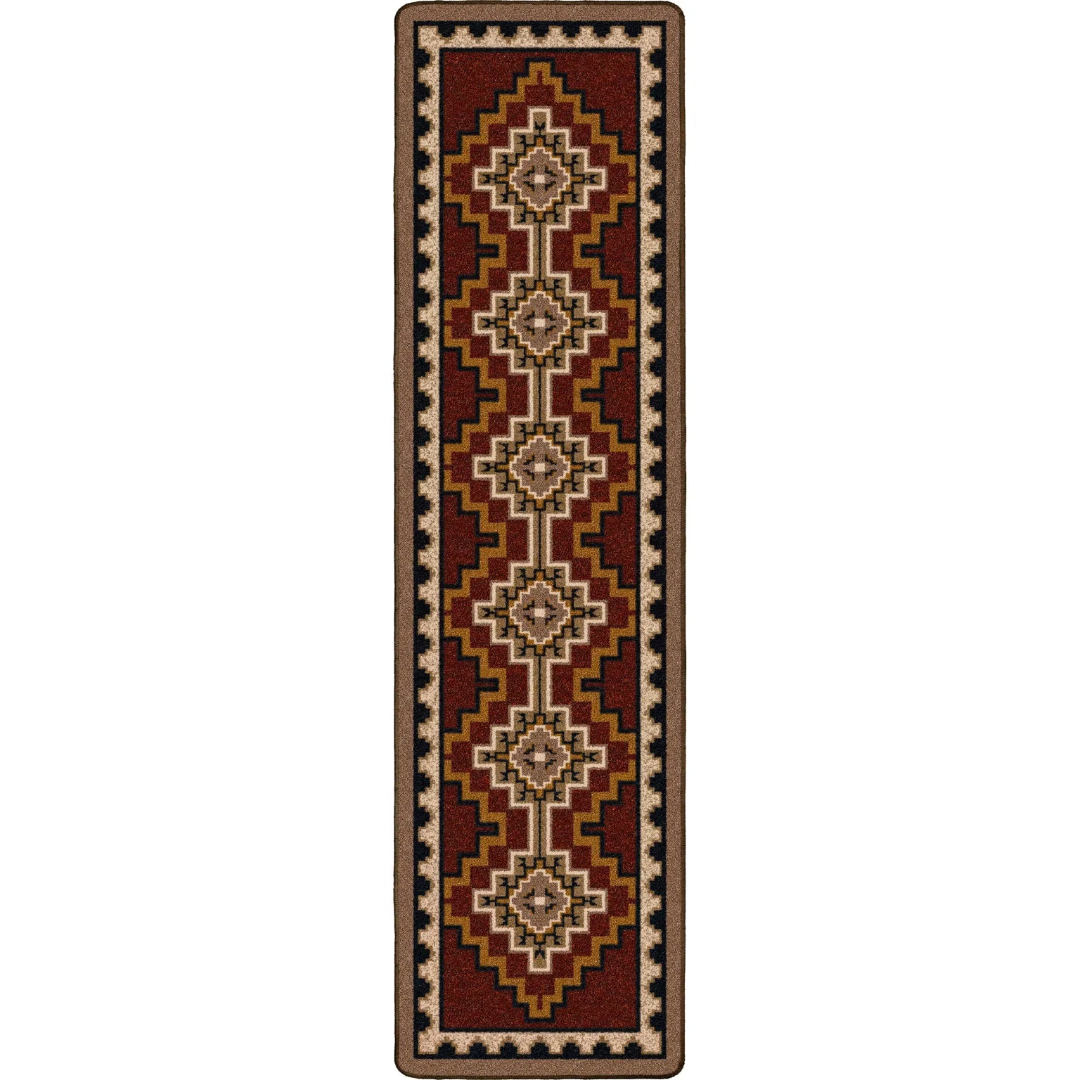 Council Fire - red area rug