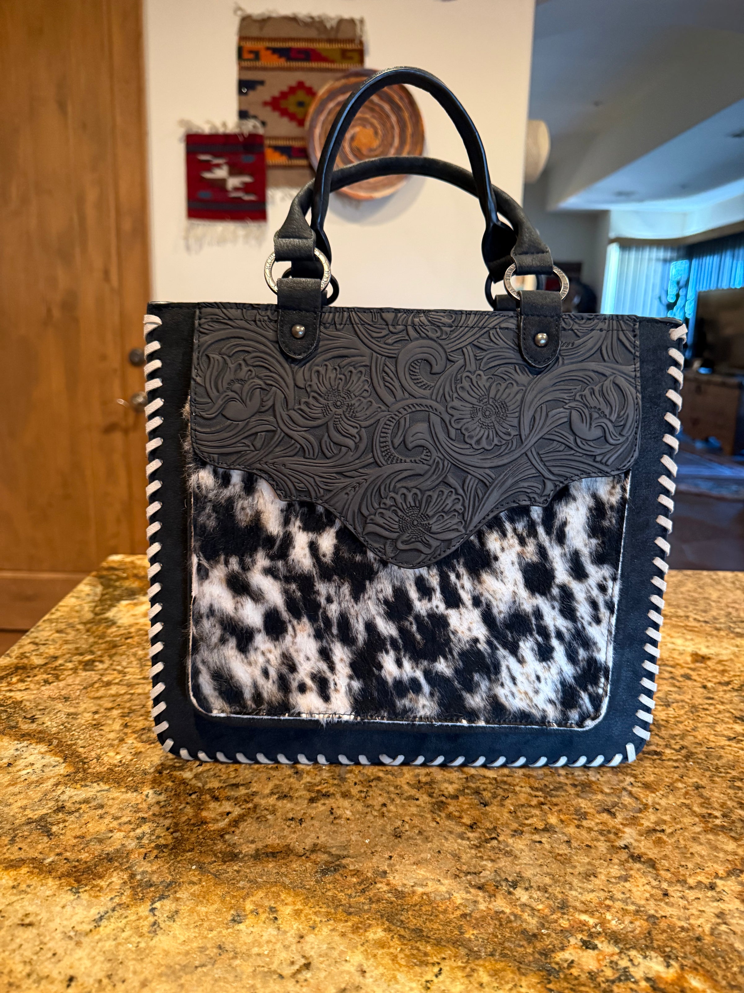 The Ranch wife Cowhide handbag