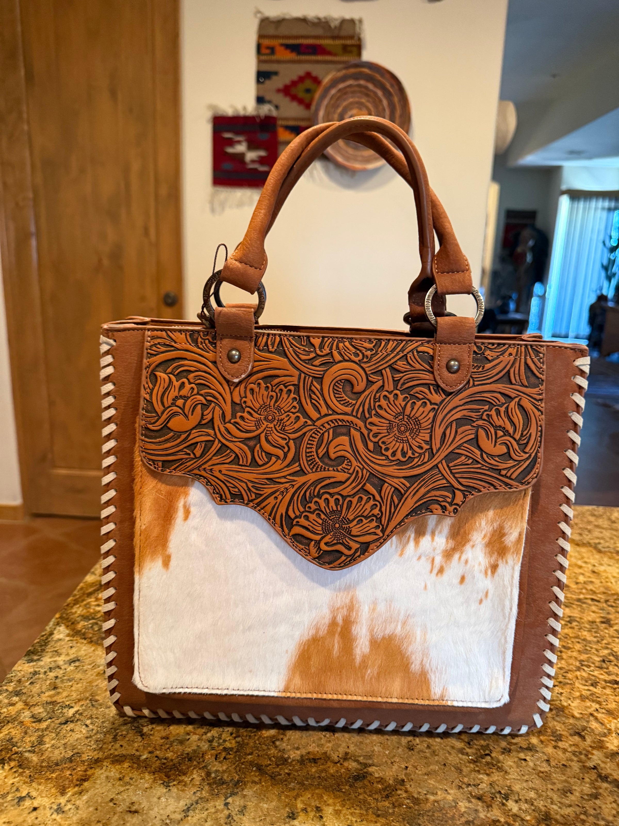 The Ranch wife Cowhide handbag