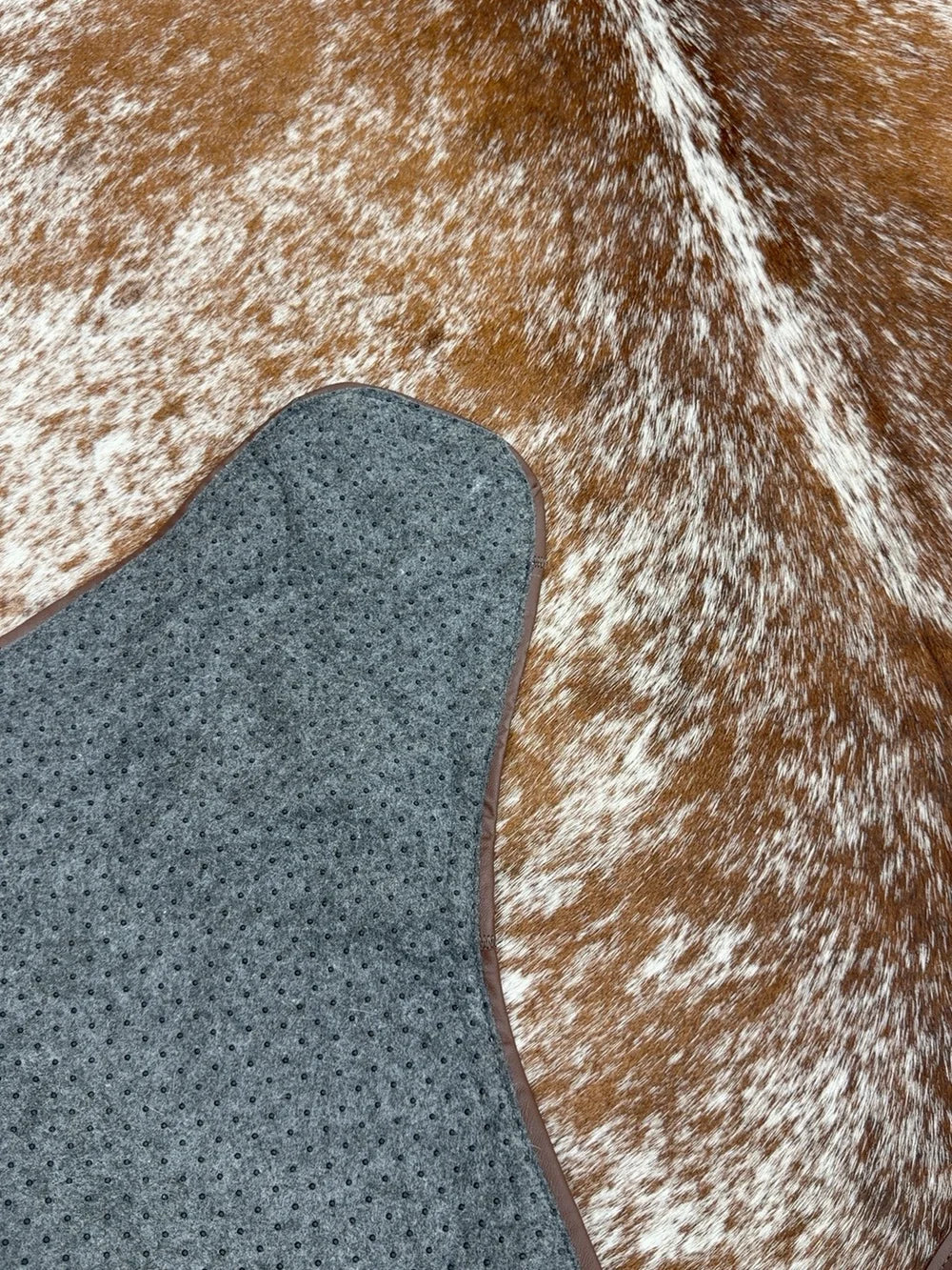 Non slip Premium Cowhide area rug  7’-7.7’