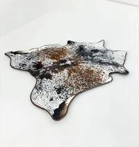 Non slip Premium Cowhide area rug  7.4’-6.8’