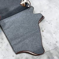 Non slip Premium Cowhide area rug  7.4’-6.8’