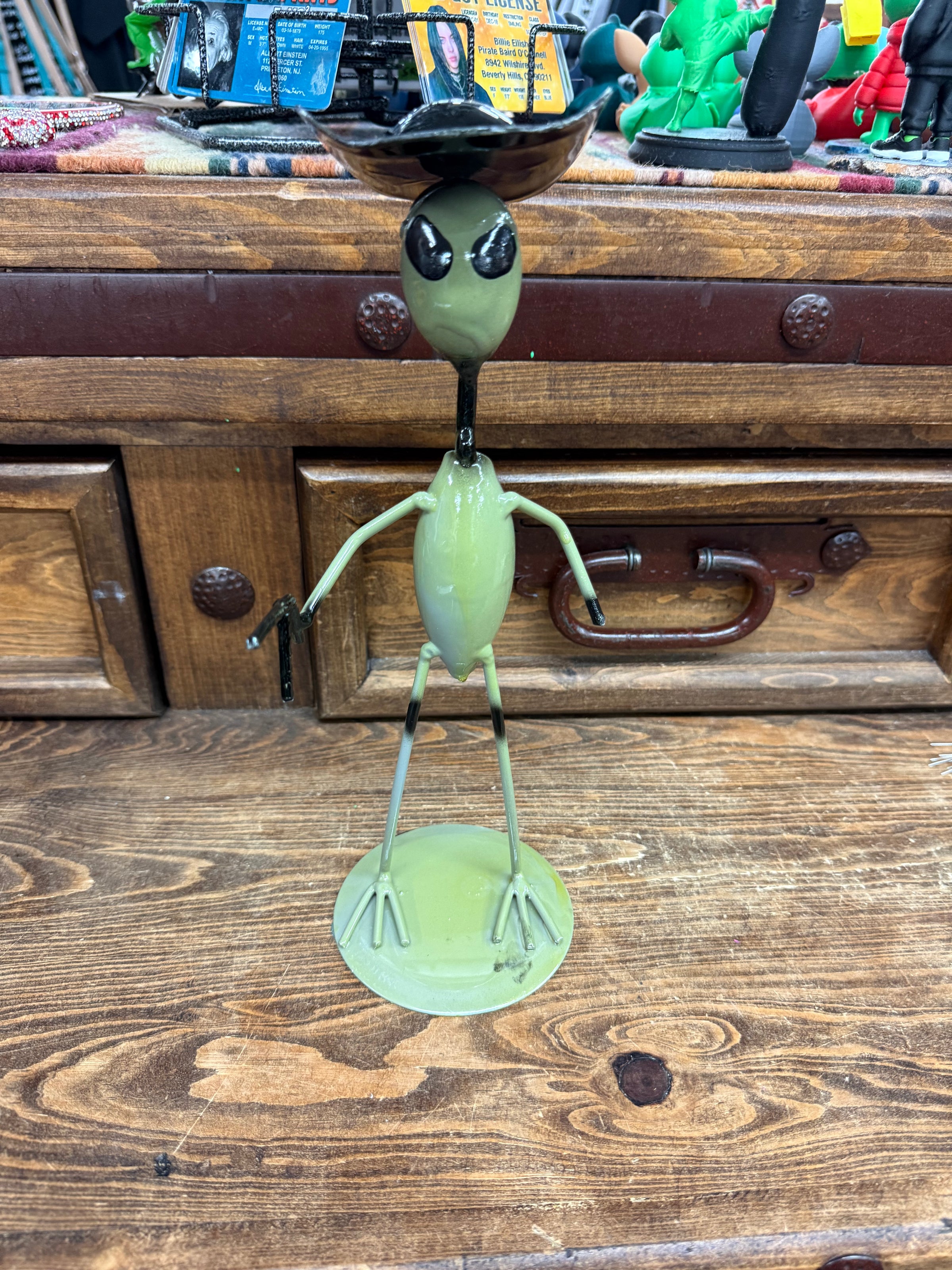 Alien 12” metal cowboy