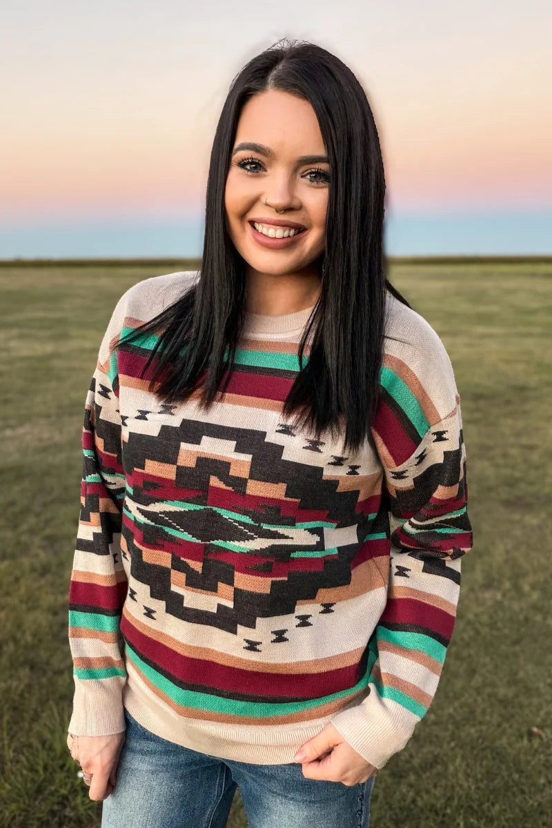 Southwest sunset Sweater