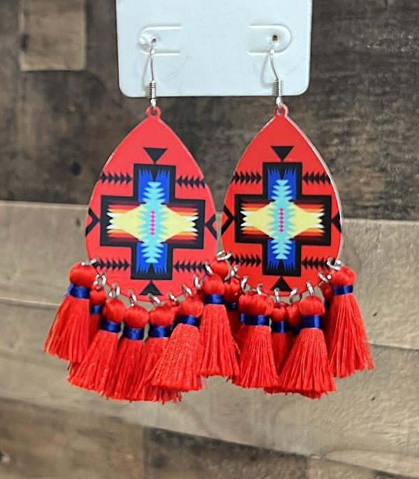 Southwest aztec earrings