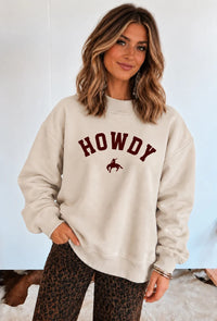 Wild Western Mock neck Howdy SWEATSHIRT