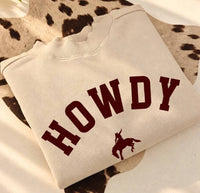 Wild Western Mock neck Howdy SWEATSHIRT