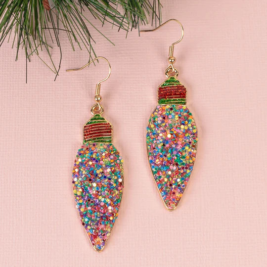 Christmas bedazzled earrings