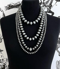 XL Navajo pearl layered necklace