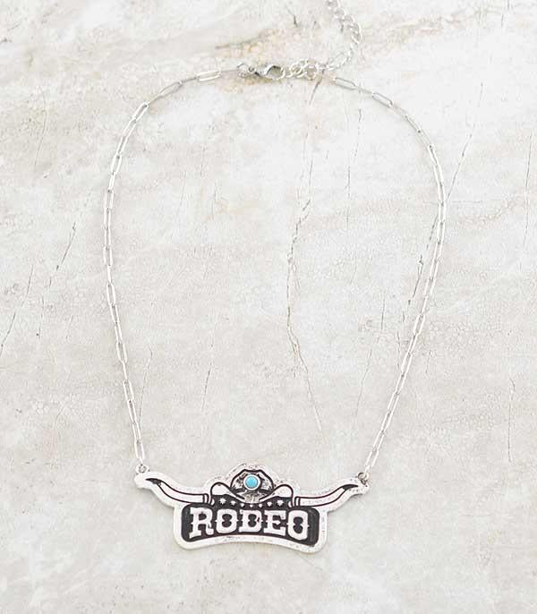 Turquoise rodeo necklace