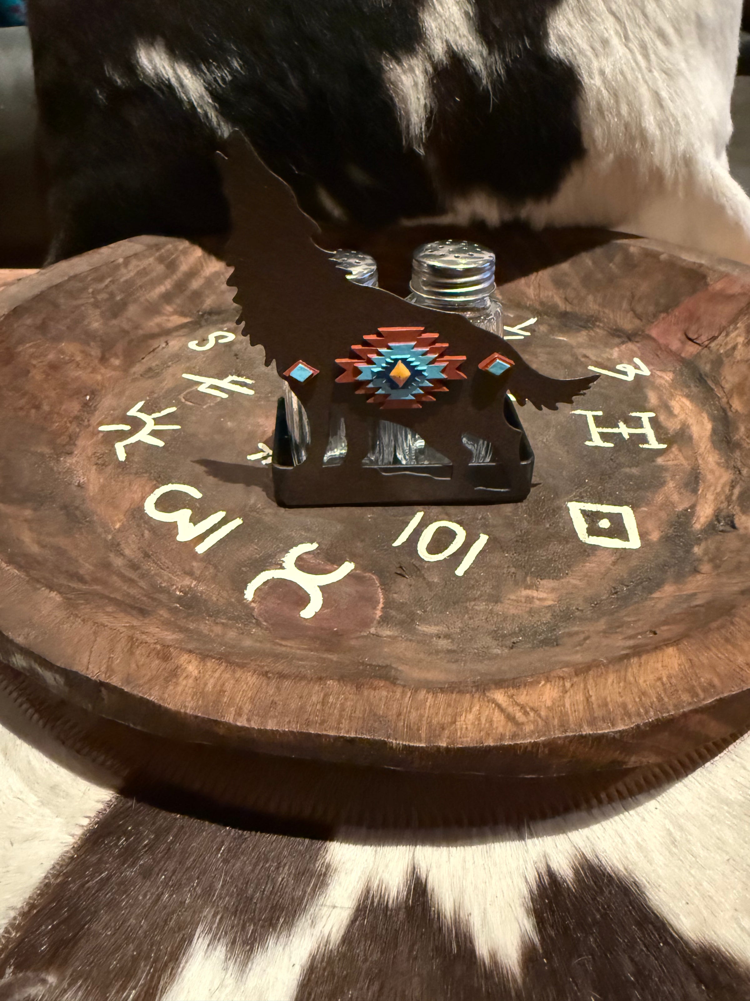 Aztec Coyote salt & pepper shakers