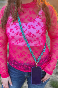 Turquoise attached at the hip chain