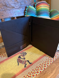 Cowhide portfolio folder