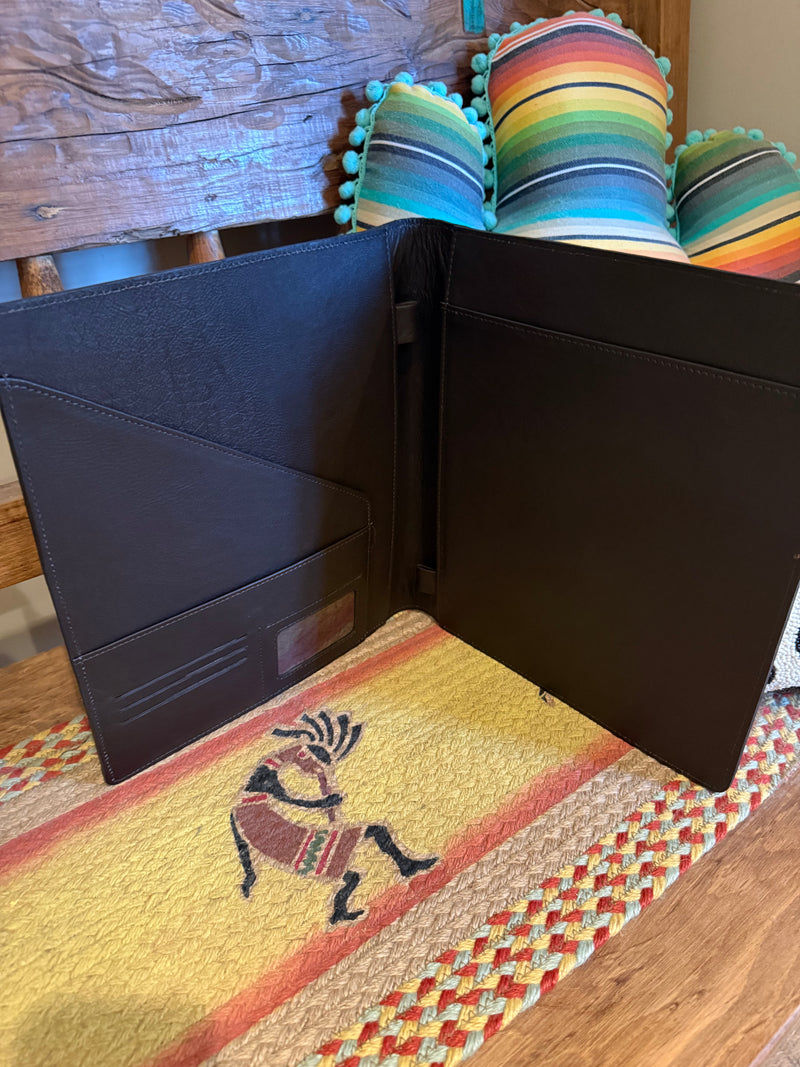 Cowhide portfolio folder