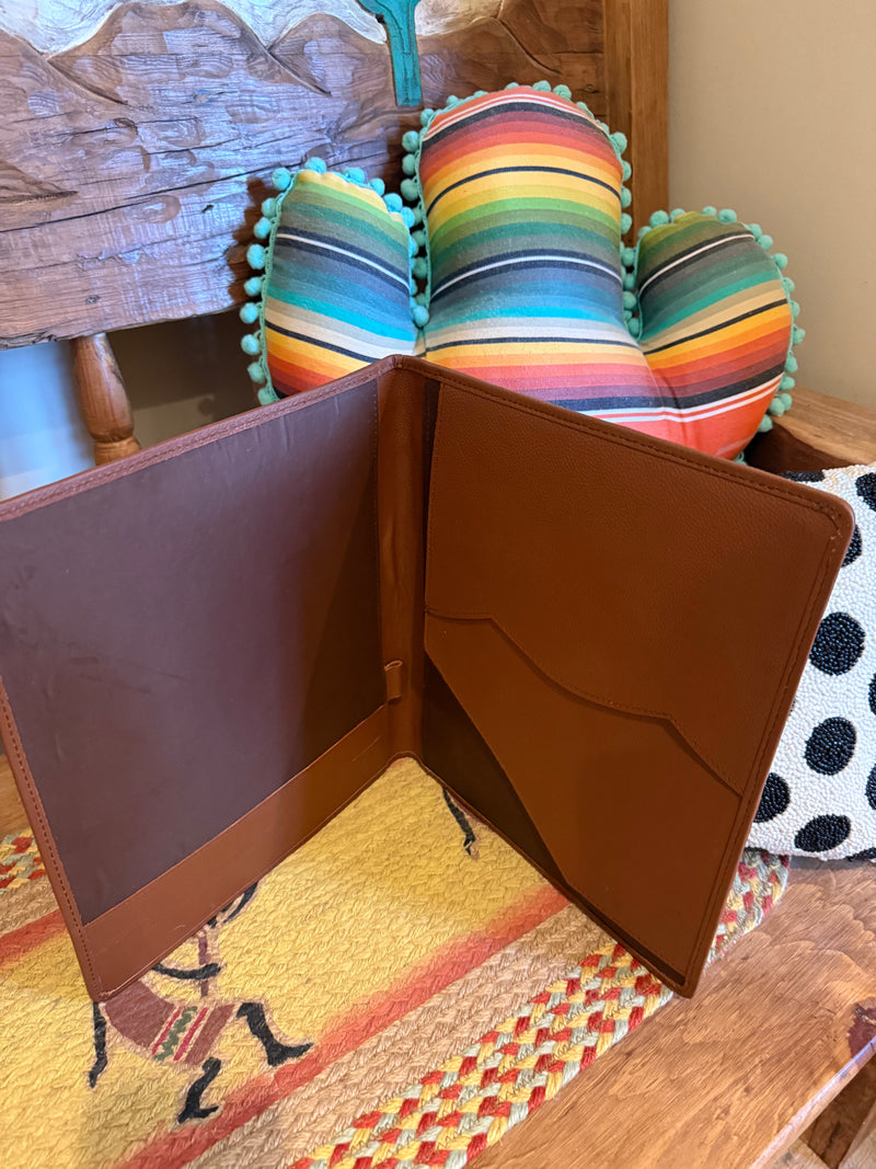 Cowhide portfolio folder