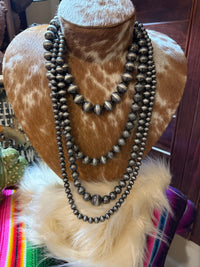 XL Navajo pearl layered necklace