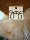 Bow rope earrings