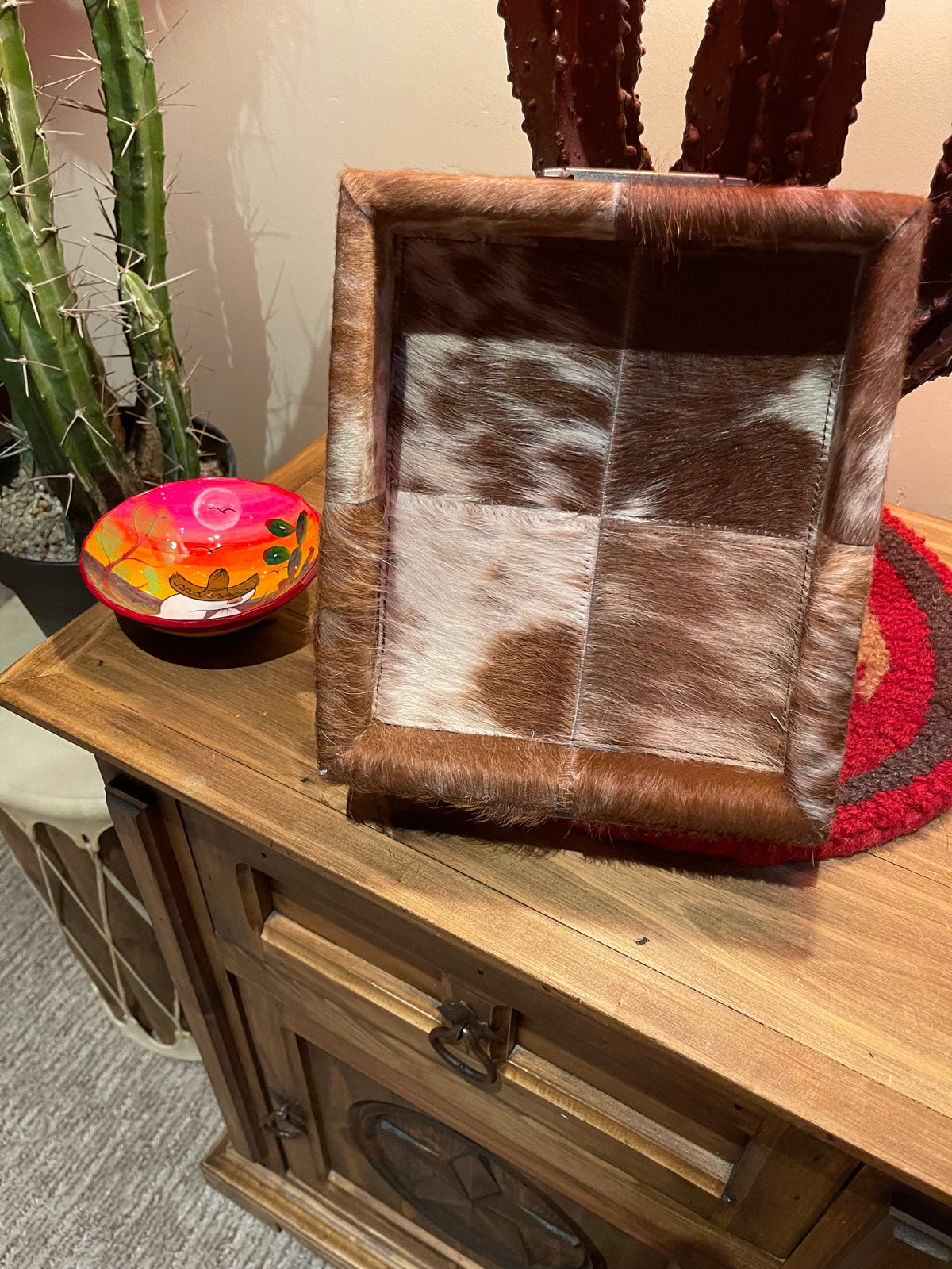Small Cowhide tray