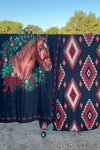 Homestead Holly Christmas BLANKET  reversible