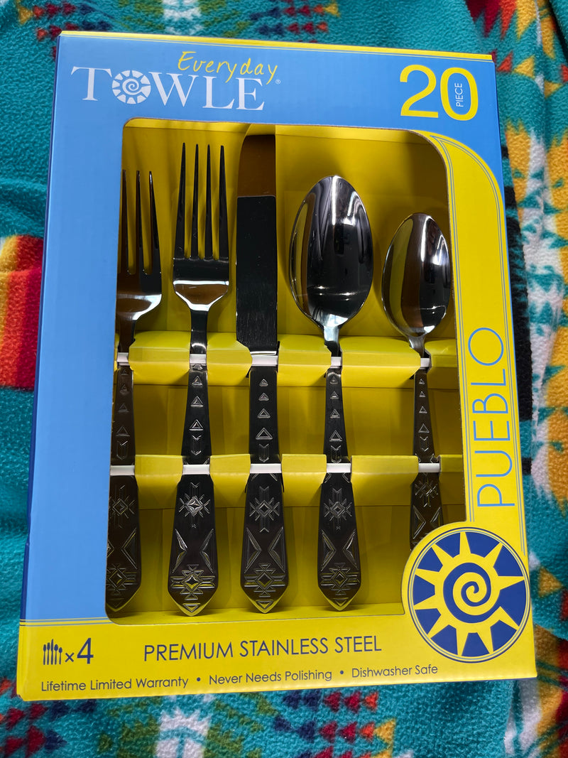 Aztec Silverware 20 pc set  cutlery
